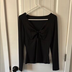 Black Long Sleeve Top